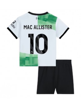 Billige Liverpool Alexis Mac Allister #10 Bortedraktsett Barn 2023-24 Kortermet (+ Korte bukser)